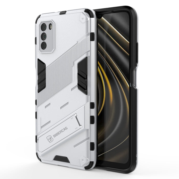 Custodia TPU antiurto con supporto invisibile per Xiaomi Poco M3