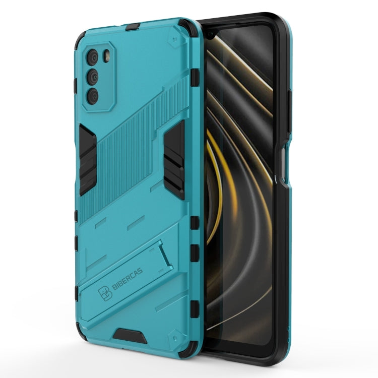Custodia TPU antiurto con supporto invisibile per Xiaomi Poco M3