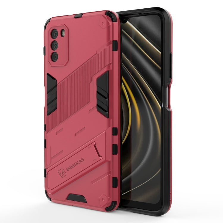 Custodia TPU antiurto con supporto invisibile per Xiaomi Poco M3