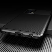 Custodia TPU antiurto con fibra di carbonio per Samsung Galaxy A3