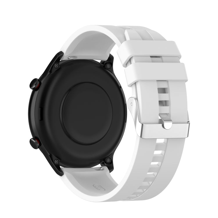 Per Amazfit GTR 2e / GTR 2 Cinturino di ricambio in silicone da 22 mm con fibbia argentata, For Amazfit GTR 2e