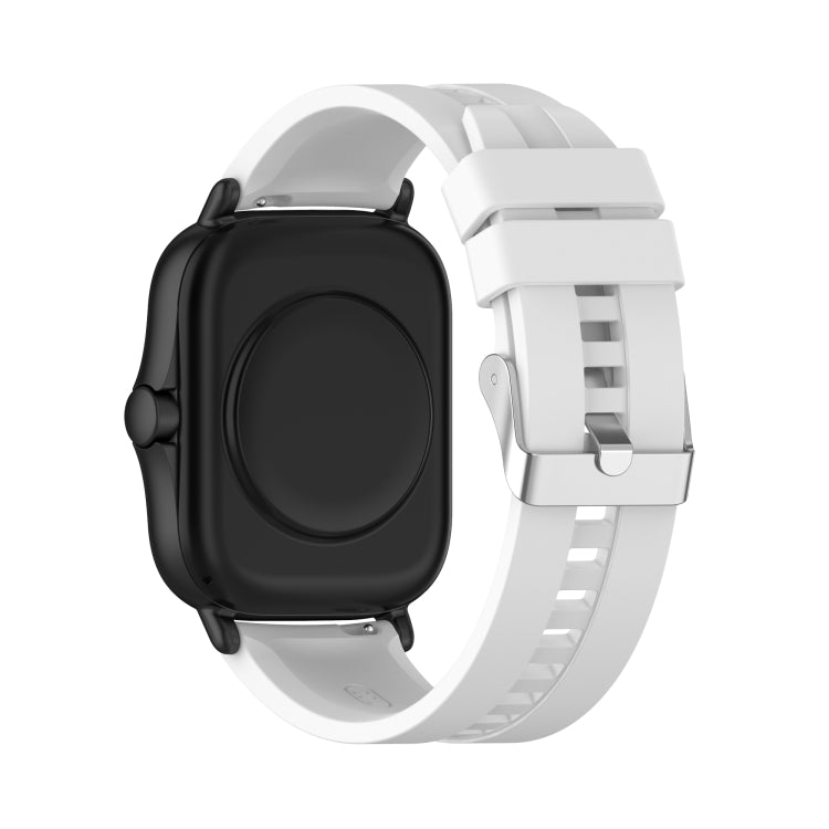 Per Amazfit GTS 2e / GTS 2 cinturino di ricambio in silicone da 20 mm con fibbia argentata, For Amazfit GTS 2e