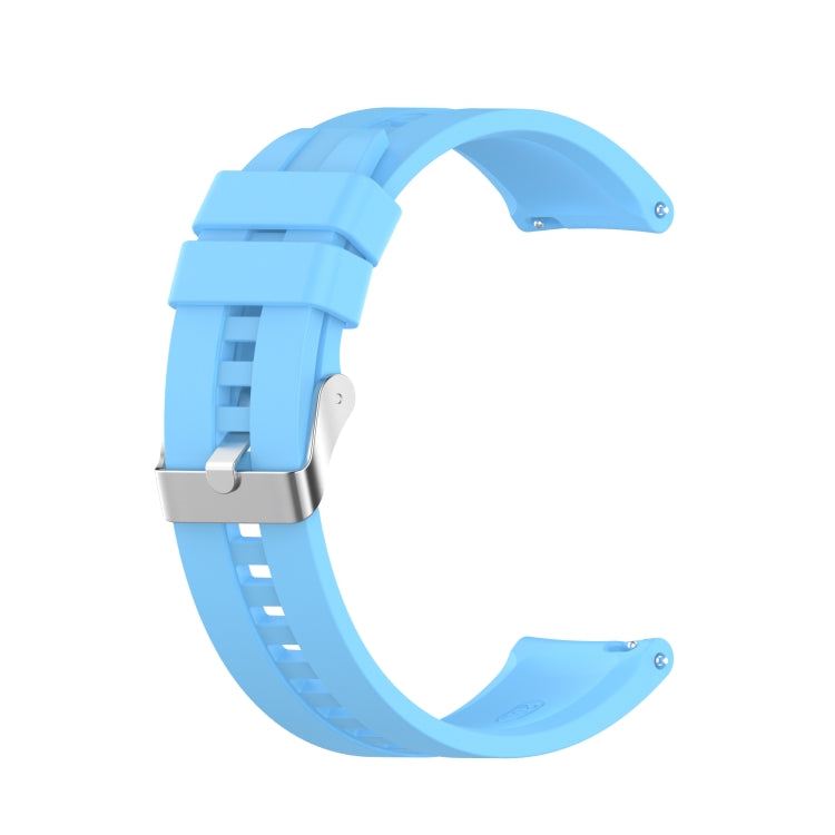 Per Amazfit GTS 2e / GTS 2 cinturino di ricambio in silicone da 20 mm con fibbia argentata, For Amazfit GTS 2e