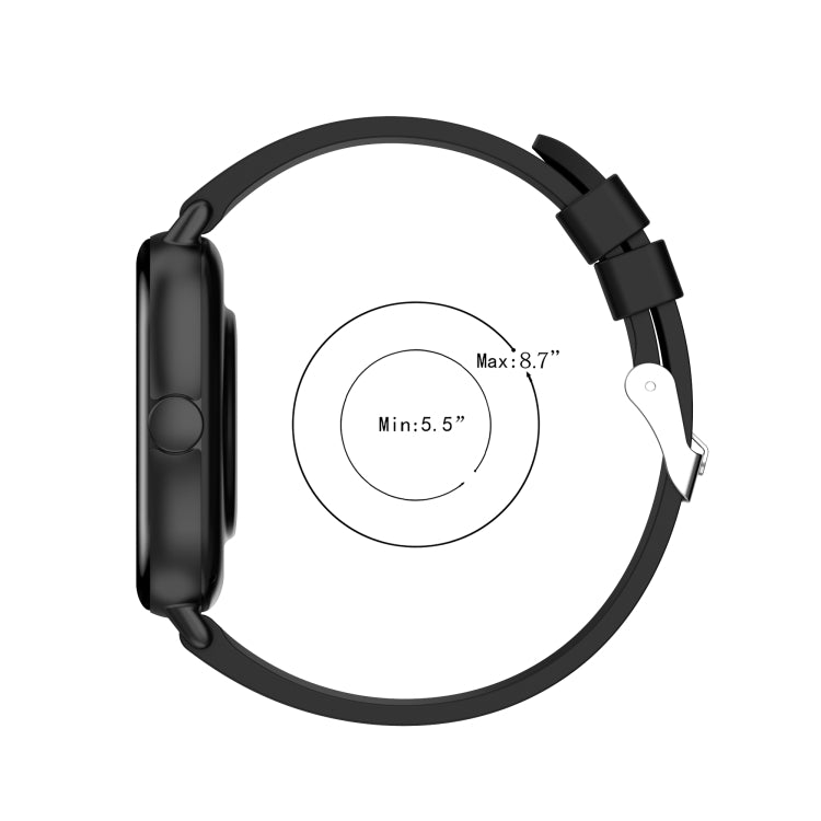 Per Amazfit GTS 2e / GTS 2 cinturino di ricambio in silicone da 20 mm con fibbia argentata, For Amazfit GTS 2e
