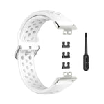 Per Huawei Watch Fit 18mm Sport Style cinturino in silicone tinta unita cinturino di ricambio