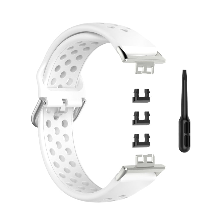 Per Huawei Watch Fit 18mm Sport Style cinturino in silicone tinta unita cinturino di ricambio