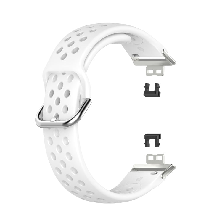 Per Huawei Watch Fit 18mm Sport Style cinturino in silicone tinta unita cinturino di ricambio