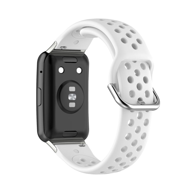 Per Huawei Watch Fit 18mm Sport Style cinturino in silicone tinta unita cinturino di ricambio