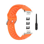 Per Huawei Watch Fit 18mm Sport Style cinturino in silicone tinta unita cinturino di ricambio