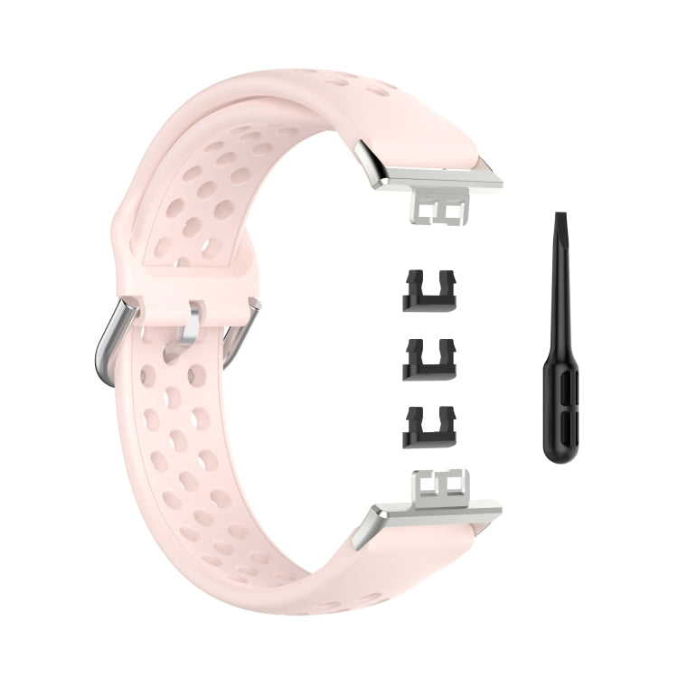Per Huawei Watch Fit 18mm Sport Style cinturino in silicone tinta unita cinturino di ricambio