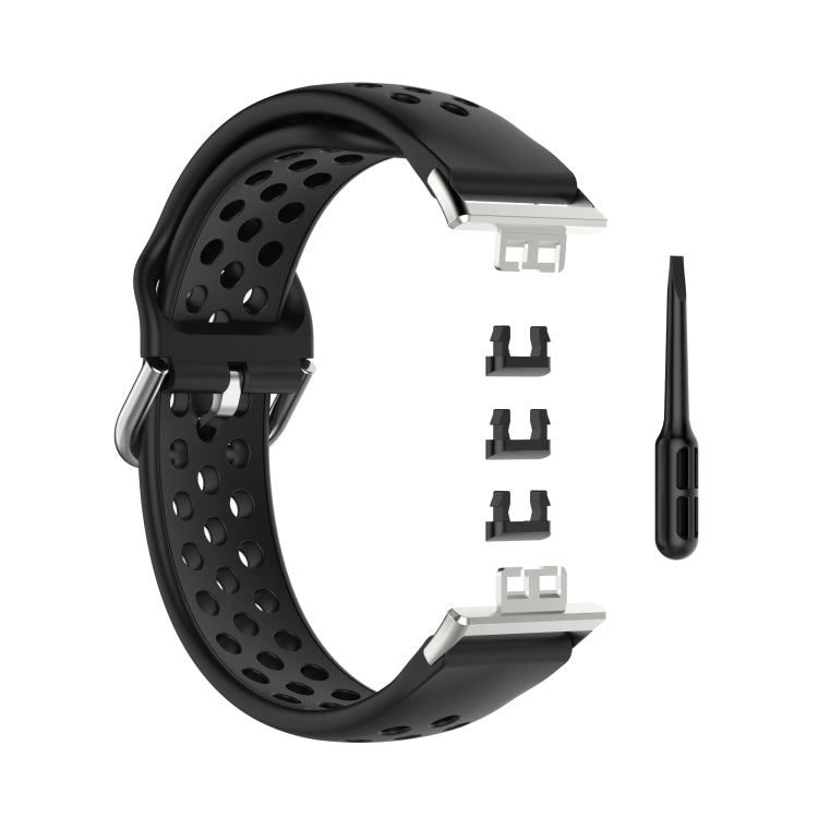 Per Huawei Watch Fit 18mm Sport Style cinturino in silicone tinta unita cinturino di ricambio