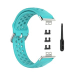 Per Huawei Watch Fit 18mm Sport Style cinturino in silicone tinta unita cinturino di ricambio