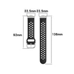 Per Huawei Watch Fit 18mm Sport Style cinturino in silicone tinta unita cinturino di ricambio