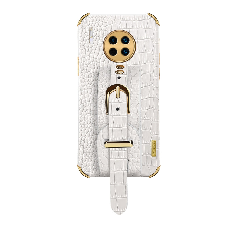 Custodia in pelle con motivo coccodrillo in TPU elettrolitico con cinturino da polso, For Huawei Mate 30, For Huawei Mate 30 Pro, For Huawei Mate 40, For Huawei Mate 40 Pro