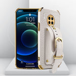 Custodia in pelle con motivo coccodrillo in TPU elettrolitico con cinturino da polso, For Huawei Mate 30, For Huawei Mate 30 Pro, For Huawei Mate 40, For Huawei Mate 40 Pro