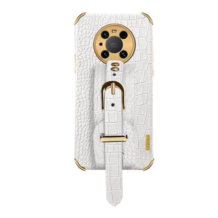 Custodia in pelle con motivo coccodrillo in TPU elettrolitico con cinturino da polso, For Huawei Mate 40 Pro Plus, For Huawei Nova 8, For Huawei Nova 8 SE, For Huawei Nova 8 Pro