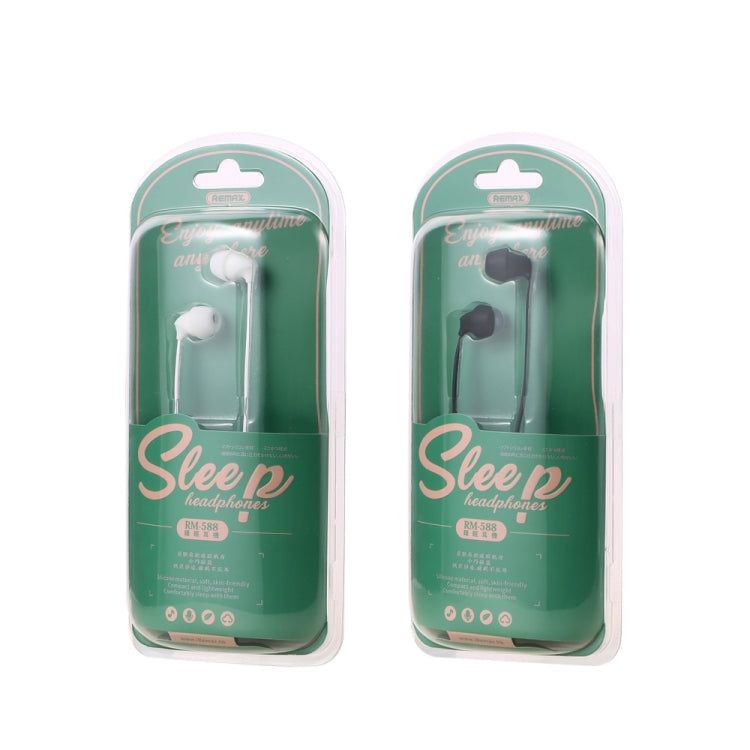 REMAX RM-588 Auricolare per dormire stereo in-ear con controllo a filo e microfono e supporto vivavoce