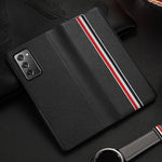 Per Samsung Galaxy Z Fold2 5G Custodia in pelle a vibrazione orizzontale con trama in pelle bovina serie esclusiva