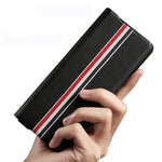 Per Samsung Galaxy Z Fold2 5G Custodia in pelle a vibrazione orizzontale con trama in pelle bovina serie esclusiva