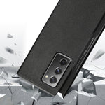 Per Samsung Galaxy Z Fold2 5G Custodia in pelle a vibrazione orizzontale con trama in pelle bovina serie esclusiva