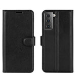 Litchi Texture Custodia protettiva a vibrazione orizzontale con supporto, slot per schede e portafoglio, For Galaxy S21+ 5G
