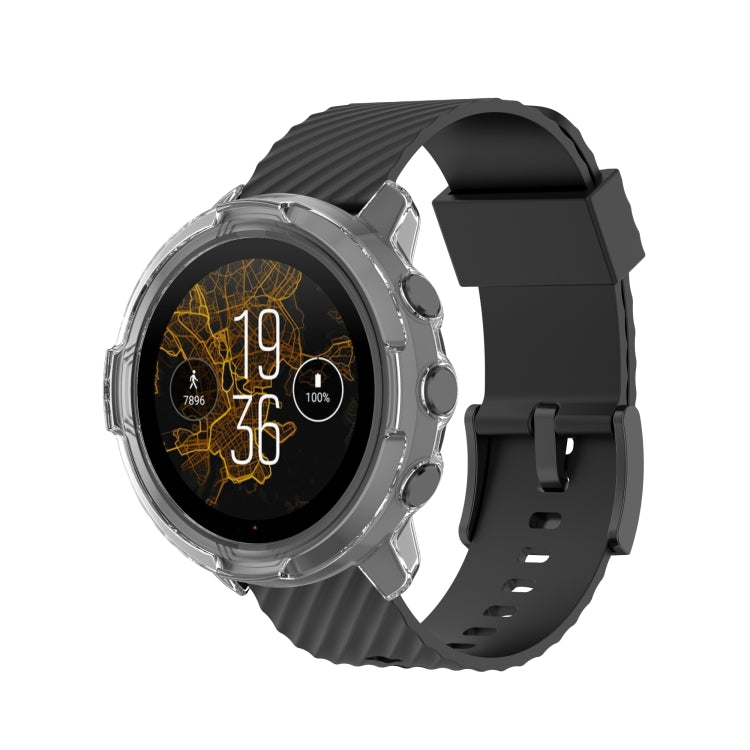 Per Suunto 7 Custodia protettiva in TPU scavata a mezza copertura, For Suunto 7