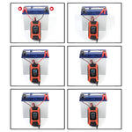 Caricabatterie per riparazione auto / moto FOXSUR 12V 7A Caricabatteria al piombo a 7 stadi + modalità multi-batteria, US Plug, EU Plug, JP Plug, UK Plug