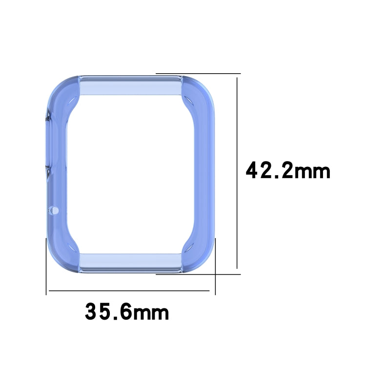 Per Xiaomi Watch Color Sport Custodia protettiva in TPU scavata a mezza copertura, For Xiaomi Mi Watch Lite