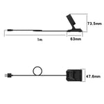 Per Xiaomi Mi Watch Lite / Redmi Watch Supporto per caricabatterie magnetico verticale USB con funzione dati, lunghezza: 1 m