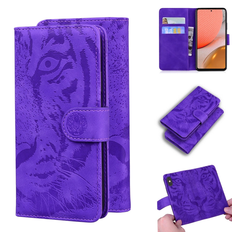 Custodia portafoglio in pelle con slot carte per Galaxy A72