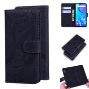 Custodia in pelle a ribalta orizzontale con motivo a tigre in rilievo con supporto, slot per carte e portafoglio, For UMIDIGI A7S, For UMIDIGI A9 Pro