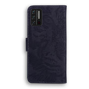 Custodia in pelle a ribalta orizzontale con motivo a tigre in rilievo con supporto, slot per carte e portafoglio, For UMIDIGI A7S, For UMIDIGI A9 Pro