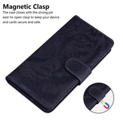 Custodia in pelle a ribalta orizzontale con motivo a tigre in rilievo con supporto, slot per carte e portafoglio, For UMIDIGI A7S, For UMIDIGI A9 Pro