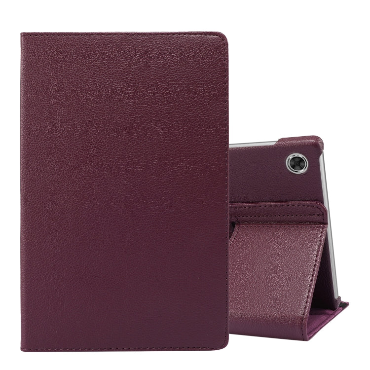 Per Lenovo Tab M10 Plus 10.3 Custodia in pelle flip con rotazione a 360 gradi Litchi Texture con supporto, For Lenovo Tab M10 Plus 10.3