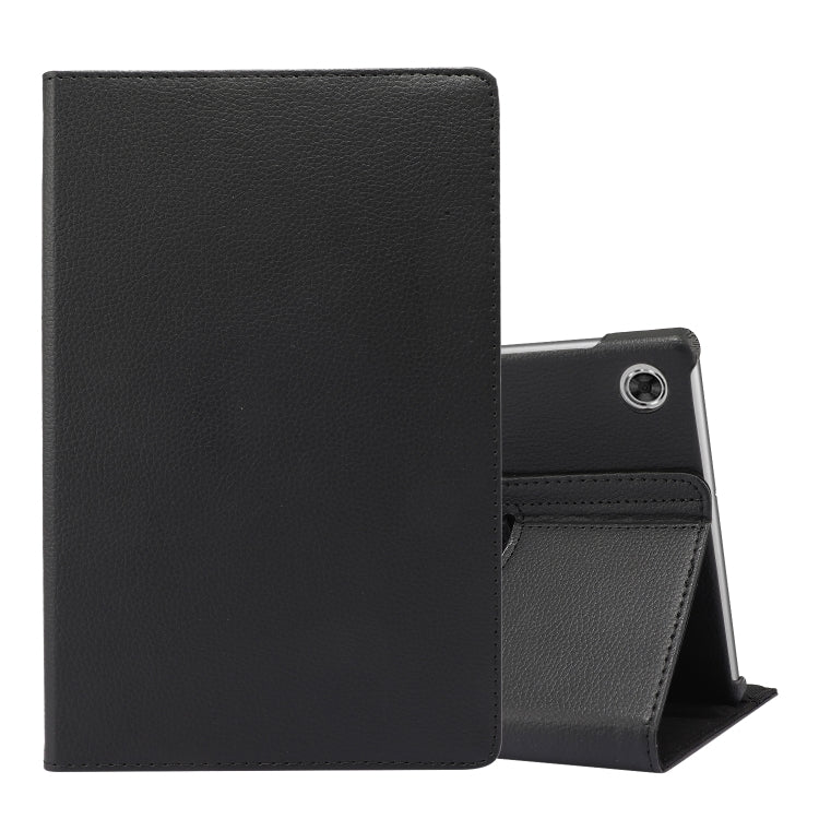 Per Lenovo Tab M10 Plus 10.3 Custodia in pelle flip con rotazione a 360 gradi Litchi Texture con supporto, For Lenovo Tab M10 Plus 10.3
