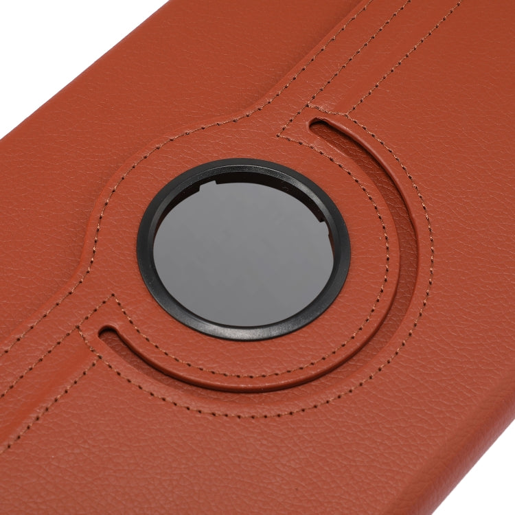 Per Lenovo Tab M10 Plus 10.3 Custodia in pelle flip con rotazione a 360 gradi Litchi Texture con supporto, For Lenovo Tab M10 Plus 10.3
