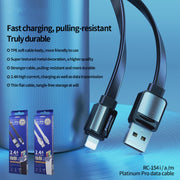 Cavo dati di ricarica Remax 2.4A Platinum Pro, lunghezza: 1 m, Type-C, 8 Pin, Micro USB