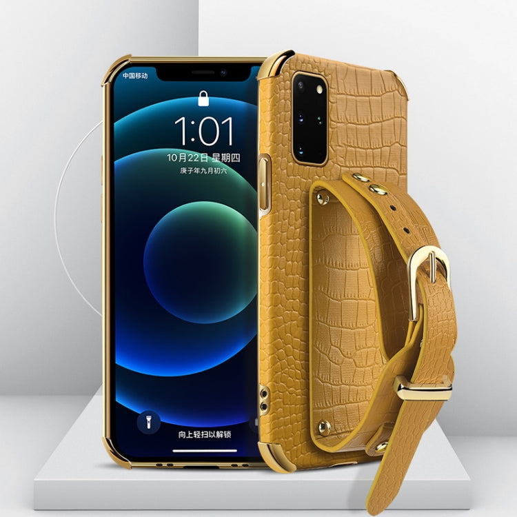 Custodia TPU effetto pelle coccodrillo con cinturino per Samsung