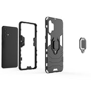 Custodia protettiva antiurto per PC + TPU con supporto per anello magnetico, For Galaxy A32 4G