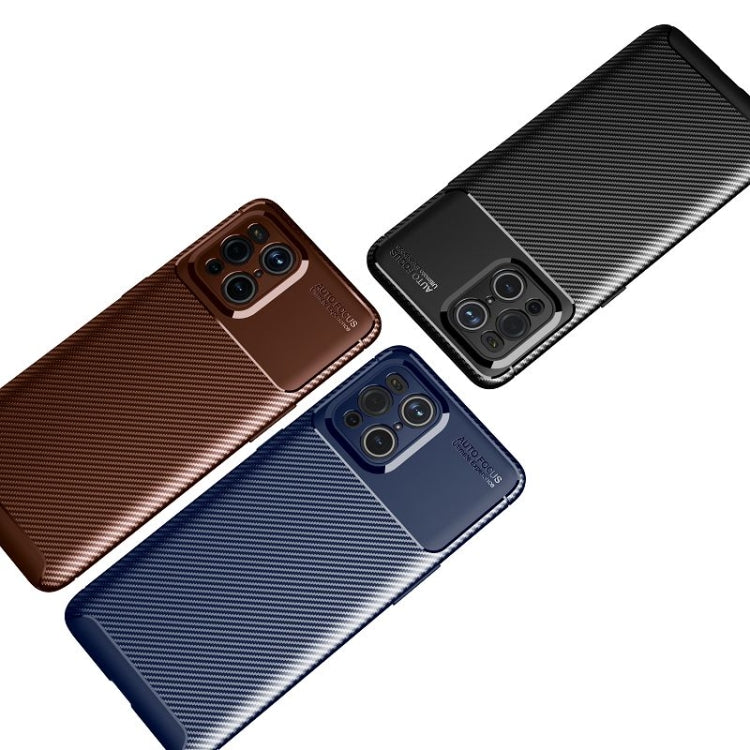 Custodia in TPU antiurto con trama in fibra di carbonio, For OPPO Find X3, For OPPO Realme GT 5G