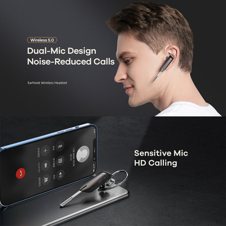 Remax RB-T38 Bluetooth 5.0 Wireless Metal Noise Reduction Auricolare Bluetooth