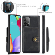 Custodia protettiva staccabile magnetica retrò JEEHOOD con portafoglio, slot per carte e supporto, For Samsung Galaxy A52 5G, For Samsung Galaxy A72 5G, For Samsung Galaxy A12 5G, For Samsung Galaxy A42 5G, For Samsung Galaxy A51 5G                    ...