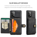 Custodia portafoglio magnetica con slot carte per smartphone comp