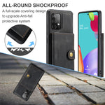 Custodia portafoglio magnetica con slot carte per smartphone comp