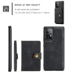 Custodia portafoglio magnetica con slot carte per smartphone comp