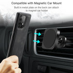 Custodia portafoglio magnetica con slot carte per smartphone comp