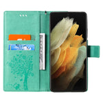 Custodia portafoglio in pelle sintetica per Samsung Galaxy S21