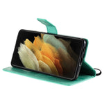Custodia portafoglio in pelle sintetica per Samsung Galaxy S21