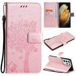 Custodia portafoglio in pelle sintetica per Samsung Galaxy S21