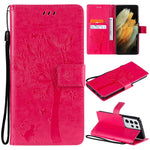 Custodia portafoglio in pelle sintetica per Samsung Galaxy S21